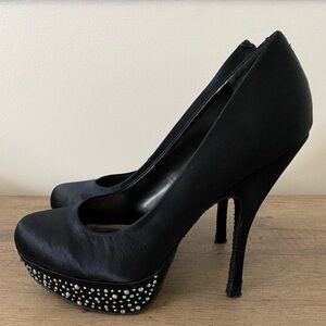 Steve Madden Black Platform Heels